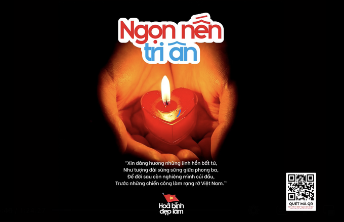 “Ngọn nến tri ân” trực tuyến