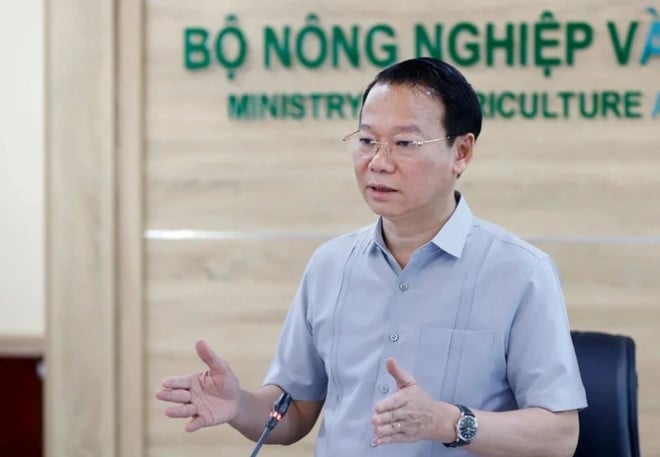 Bộ trưởng Bộ NN-MT Đỗ Đức Duy chủ trì cuộc họp. Ảnh: NNVN