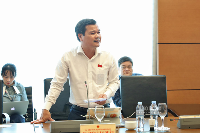 Đại biểu Nguyễn Văn Quân - ĐBQH tỉnh Hậu Giang. Ảnh: Tô Thế
