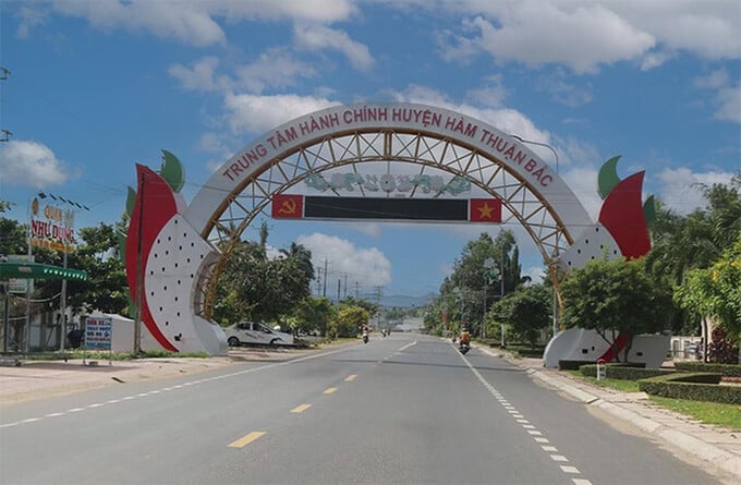 Trung tâm hành chính huyện Hàm Thuận Bắc, tỉnh Bình Thuận. Ảnh: Báo Thanh tra