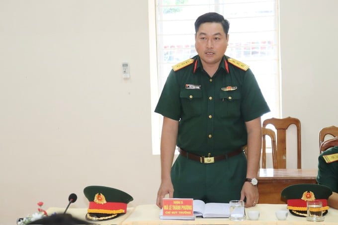 Thượng tá Mã Lê Thành Phương chia sẻ tại buổi gặp gỡ