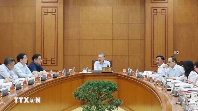 Quang cảnh buổi làm việc. Ảnh: TTXVN