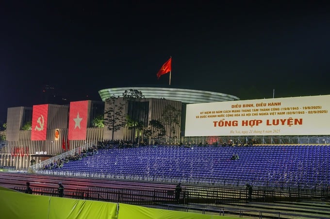 Chương trình Tổng hợp luyện lần thứ nhất diễn ra tối 21/8 trên Quảng trường Ba Đình