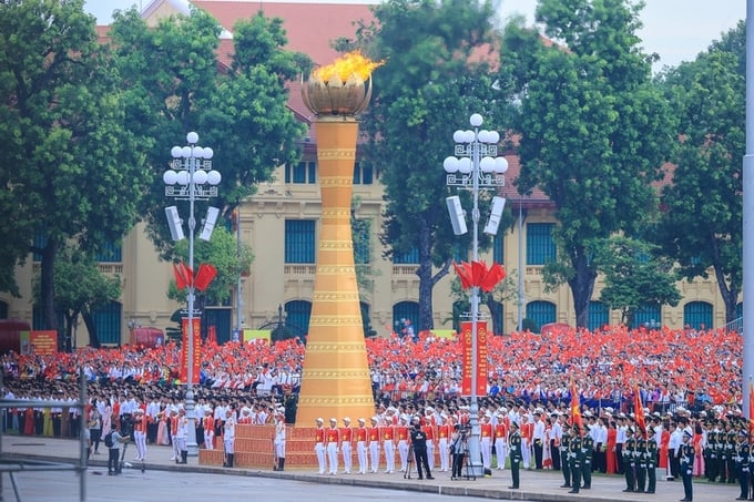 Lễ tổng duyệt cấp Nhà nước Lễ kỷ niệm, diễu binh, diễu hành A80 - Ảnh: VGP/Nhật Bắc