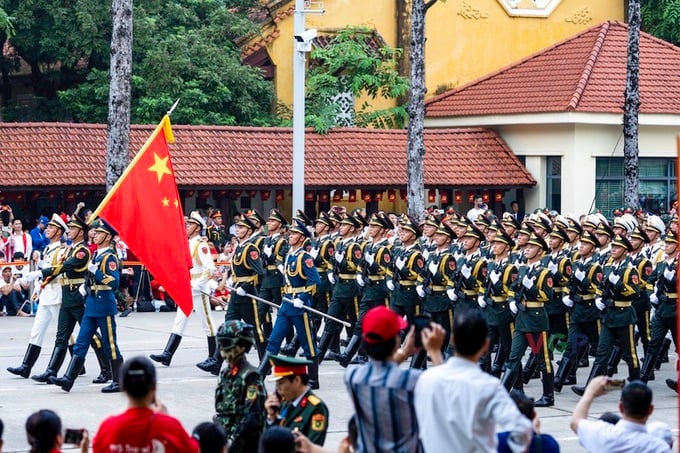 Khối Quân đội Trung Quốc tham dự lễ diễu binh - Ảnh: VGP