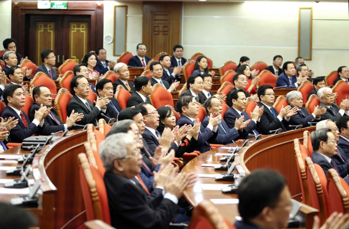 Theo Tổng bí thư, đây là thời điểm chuyển giao thế hệ từ lớp cán bộ sinh ra, lớn lên, được rèn luyện, trưởng thành trong những năm tháng kháng chiến, sang lớp cán bộ sinh ra, lớn lên, trưởng thành trong hoà bình. Ảnh: TTXVN.