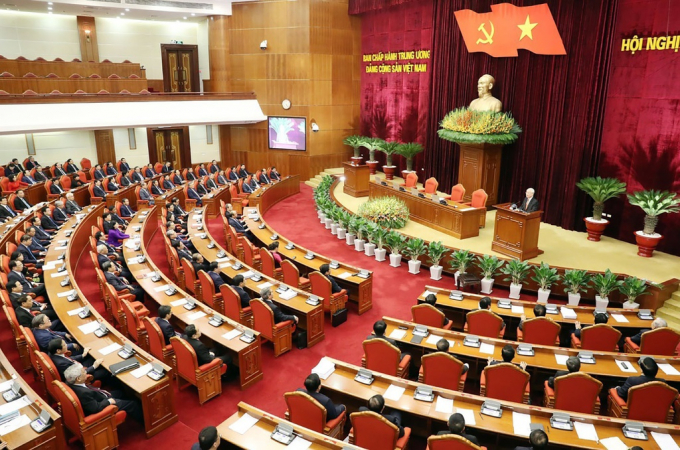 Các đại biểu dự Hội nghị Trung ương 11. Ảnh: TTXVN.