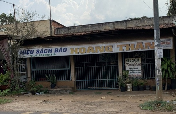 Ki ốt của gia đình ông Thân được Nông trường An Lộc cho thuê mặt bằng (Ảnh: HD)