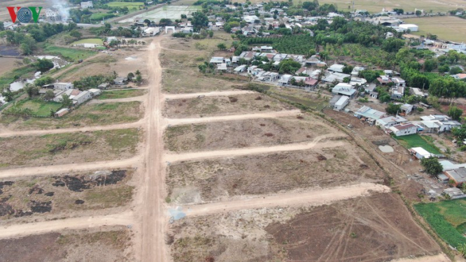 Khu đất khoảng 60 ha mà ông Vinh tự ý phân lô, bán nền trái phép trên đất nông nghiệp.