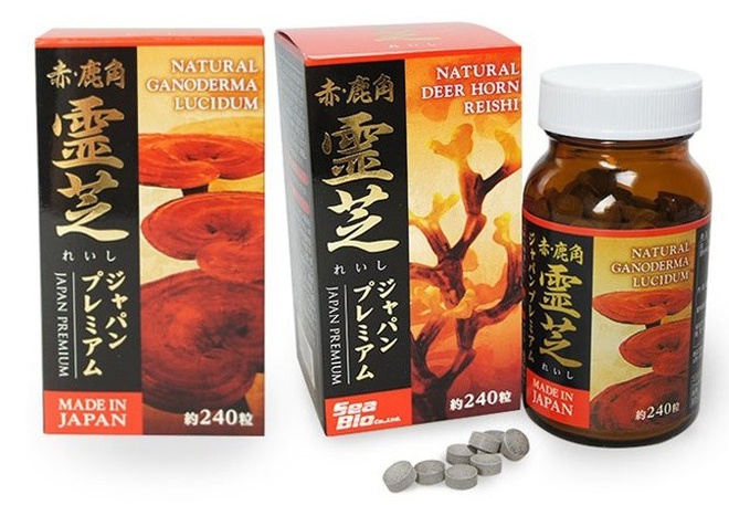 Sản phẩm thực phẩm bảo vệ sức khỏe Linh chi sừng hươu đỏ Japan Premium đang quảng cáo sai sự thật.