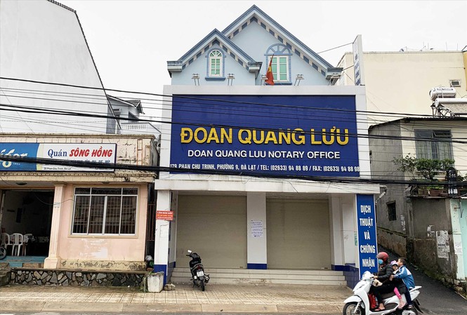 Ngôi nhà 20C Phan Chu Trinh của bà Liên đang bị tòa phong tỏa