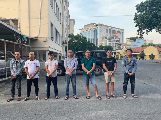 7 đối tượng bị bắt giữ.