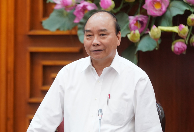 Thủ tướng Nguyễn Xuân Phúc phát biểu (ảnh VPG).