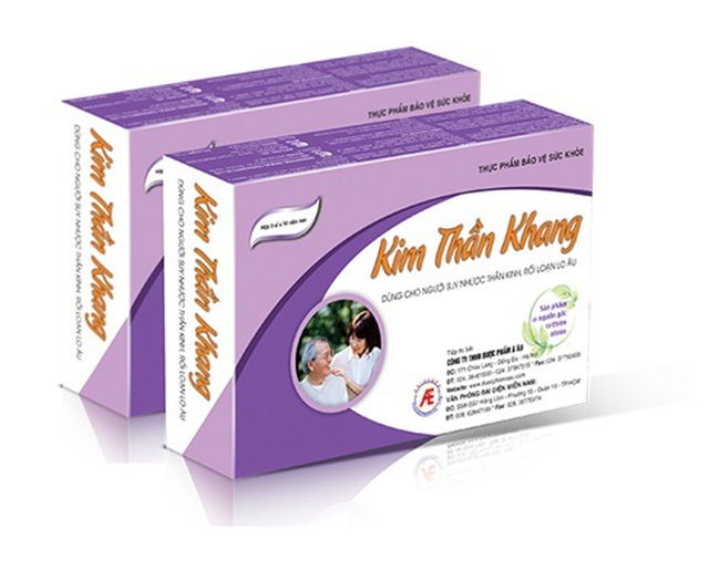 Sản phẩm TPBVSK Kim Thần Khang do Công ty TNHH Dược phẩm Á Âu cung cấp ra thị trường.