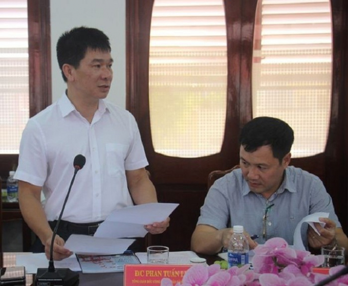 Ông Phan Tuấn Linh, Tổng giám đốc Cảng Quy Nhơn. Ảnh: Dân Trí.