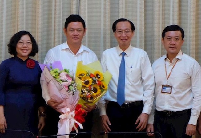 Ông Lưu Trung Hòa được điều động qua công tác tại Tổng Công ty Nông nghiệp Sài Gòn TNHH MTV. Ảnh: Web Thành ủy