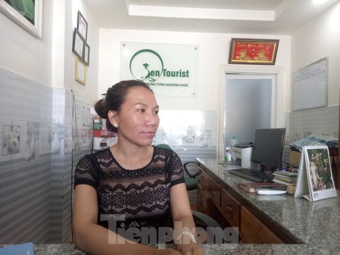 Bà Nguyễn Thị Mỹ Ngân - Giám đốc Công ty du lịch Sentourist chia sẻ với PV Tiền Phong