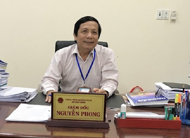 Ông Nguyễn Phong, Giám đốc Sở Xây dựng được điều động làm Giám đốc Sở Giao thông Vận tải tỉnh Quảng Ngãi, dù trước đó đã bị kỷ luật cảnh cáo.