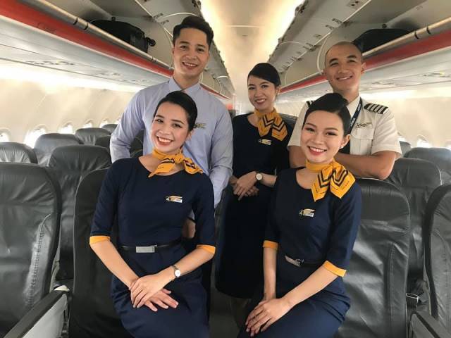 Trang phục mới của nhân viên Pacific Airlines trẻ trung và hiện đại. (Ảnh: Sỹ Nguyên)