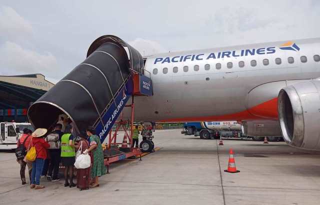 Sau khi thay đổi thương hiệu, Pacific Airlines vẫn hút khách. (Ảnh: Sỹ Nguyên)