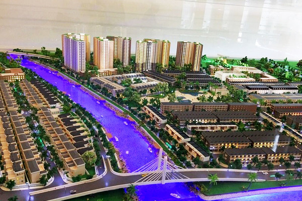 Hình ảnh phối cảnh được quảng bá là dự án Harbor City tại khu vực Cảng Phú Định.