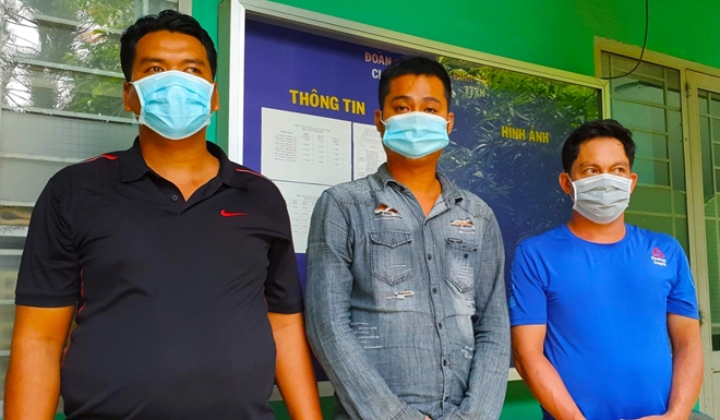 Hiếu và 2 đối tượng chủ chốt trong trường gà