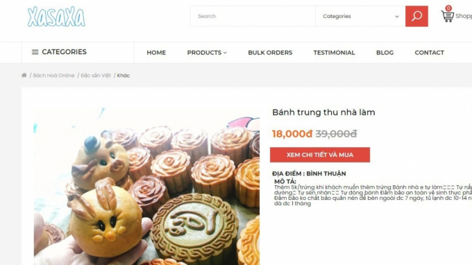 Bánh Trung thu được rao bán rất nhiều với những giới thiệu hấp dẫn.