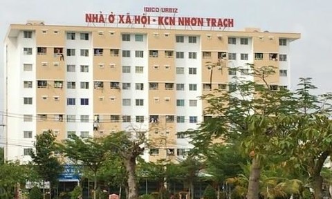 Chung cư nhà ở xã hội - KCN Nhơn Trạch nơi xảy ra vụ việc. Ảnh: CTV