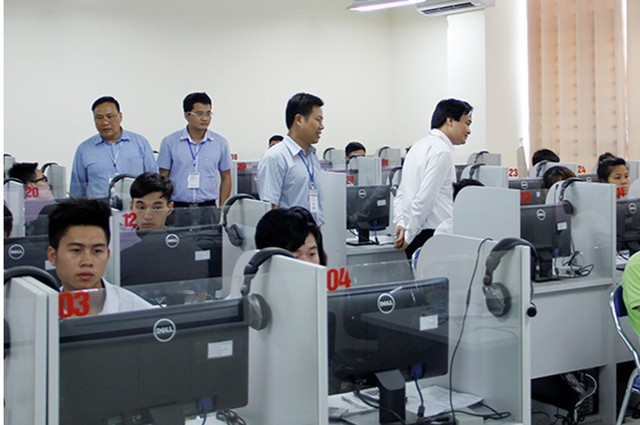 Đại học Quốc gia Hà Nội đã từng tổ chức các kỳ thi trên máy tính. Ảnh: VNU
