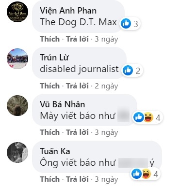 Dân mạng Việt tấn công trang Facebook của D.T. Max.