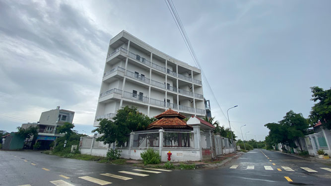Một chung cư mini tại quận 9, TP HCM đang được hoàn thiện