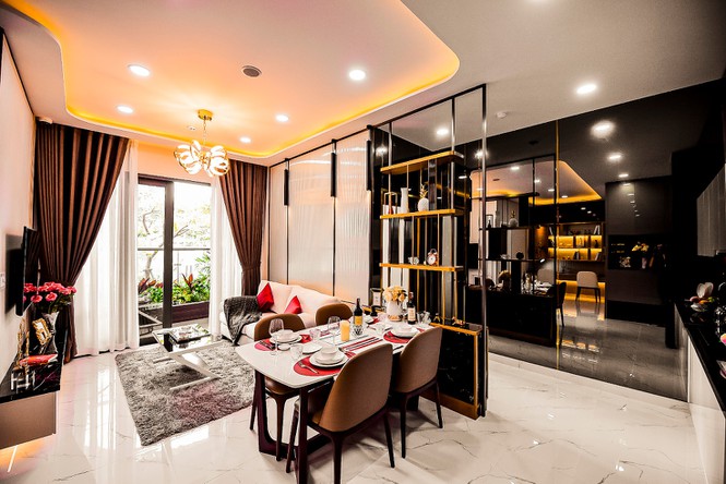 Khu nhà mẫu dự án LDG Sky được đầu tư kinh phí khoảng 50 tỷ đồng