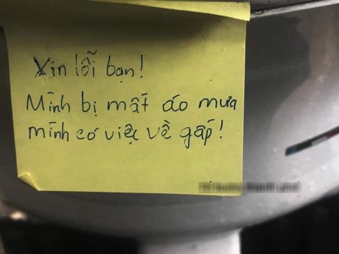 Mảnh giấy ghi lời nhắn của người