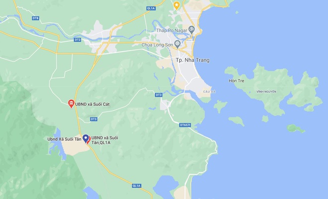 Xã Suối Tân, huyện Cam Lâm, Khánh Hòa. Ảnh: Google Maps.