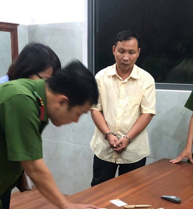 Nguyễn Văn Tài (Giám đốc Công ty Năm Tài) khi bị khởi tố, bắt tạm giam
