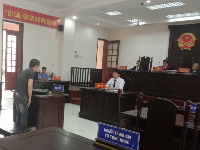 Bị cáo Nguyễn Thanh Bình tại tòa. Ảnh: A.TUẤN