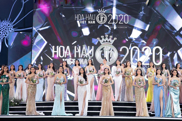 Các thí sinh tại đêm chung kết Hoa hậu Việt Nam 2020 vừa diễn ra