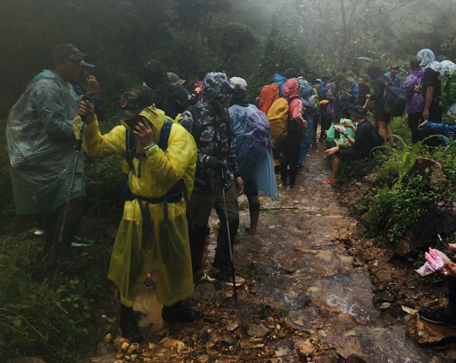 Nhóm du khách bị mắc kẹt trên núi Tà Giang đã trở về an toàn