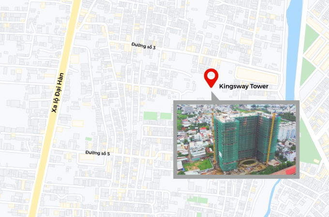 Vị trí dự án Kingsway Tower tại quận Bình Tân.