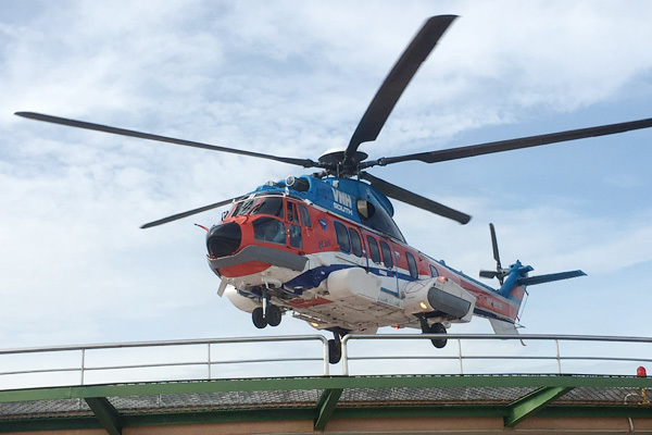 Thời gian di chuyển bệnh nhân từ bãi đáp trực thăng đến phòng mổ chỉ mất 3 phút