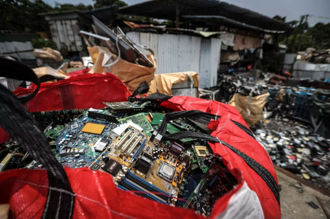 Rác thải điện tử xuất hiện ở mọi bãi rác trên toàn cầu. Ảnh: Getty.