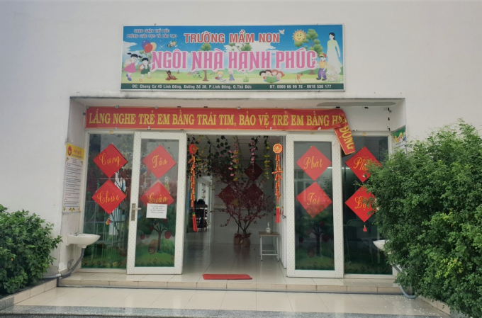 Bé P. đã học tại trường trong suốt 4 năm. Ảnh: M.N.