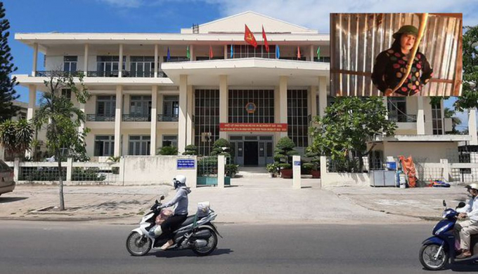 Phiên tòa xét xử Trần Thị Ngọc Nữ (ảnh nhỏ) tội 'gây rối trật tự công cộng' đã có quyết định hoãn do bị cáo vắng mặt ẢNH: TN