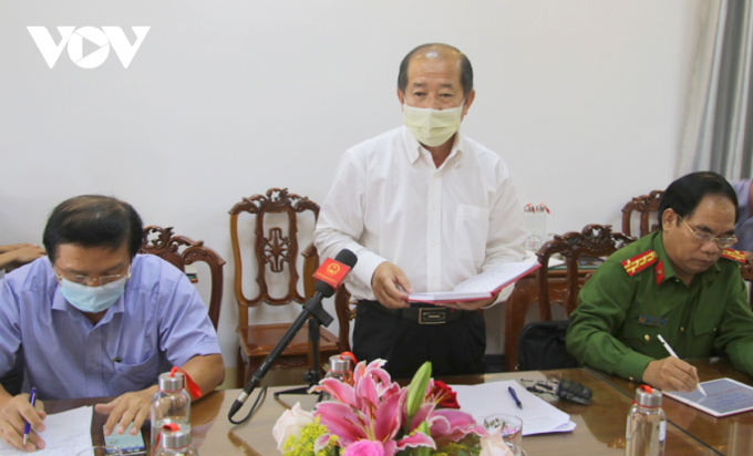 Ông Đoàn Tấn Bửu - Phó Chủ tịch UBND tỉnh Đồng Tháp phát biểu tại buổi làm việc.