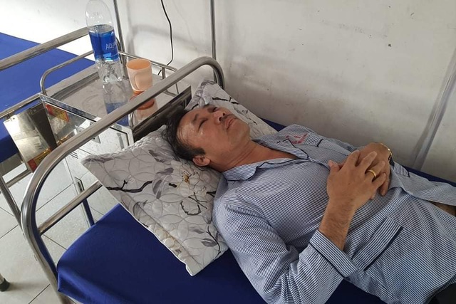 Ông Nguyễn Ngọc Nhất hiện đang được theo dõi, điều trị tại Bệnh viện Đa khoa huyện Bố Trạch.