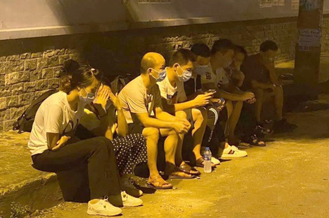 Số người Trung Quốc nhập cảnh trái phép bị bắt giữ tại quận Tân Phú hồi tháng 7/2020.