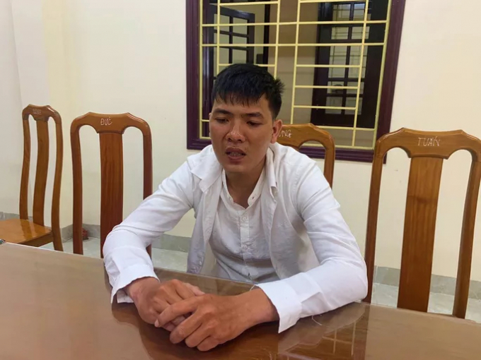 Nguyễn Minh Thành tại cơ quan công an