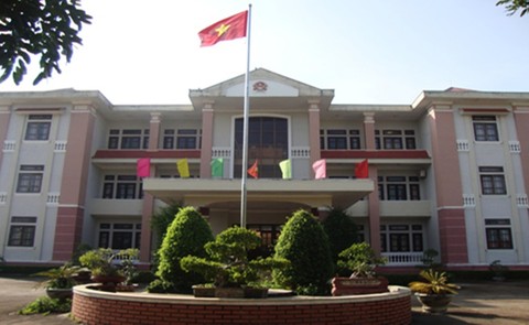 Trụ sở UBND H.Đắk Song, nơi ông Sinh từng công tác