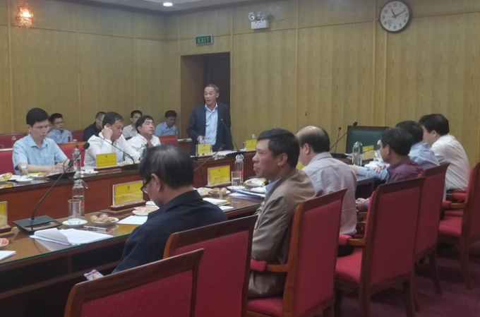 Chủ tịch UBND tỉnh Lâm Đồng Trần Văn Hiệp phát biểu tại cuộc họp hội đồng thẩm định dự án
