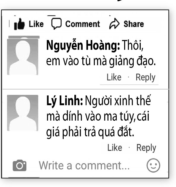 Từ trái qua: Trọng, Trung và My ẢNH: ẢNH: CƠ QUAN ĐIỀU TRA CUNG CẤP